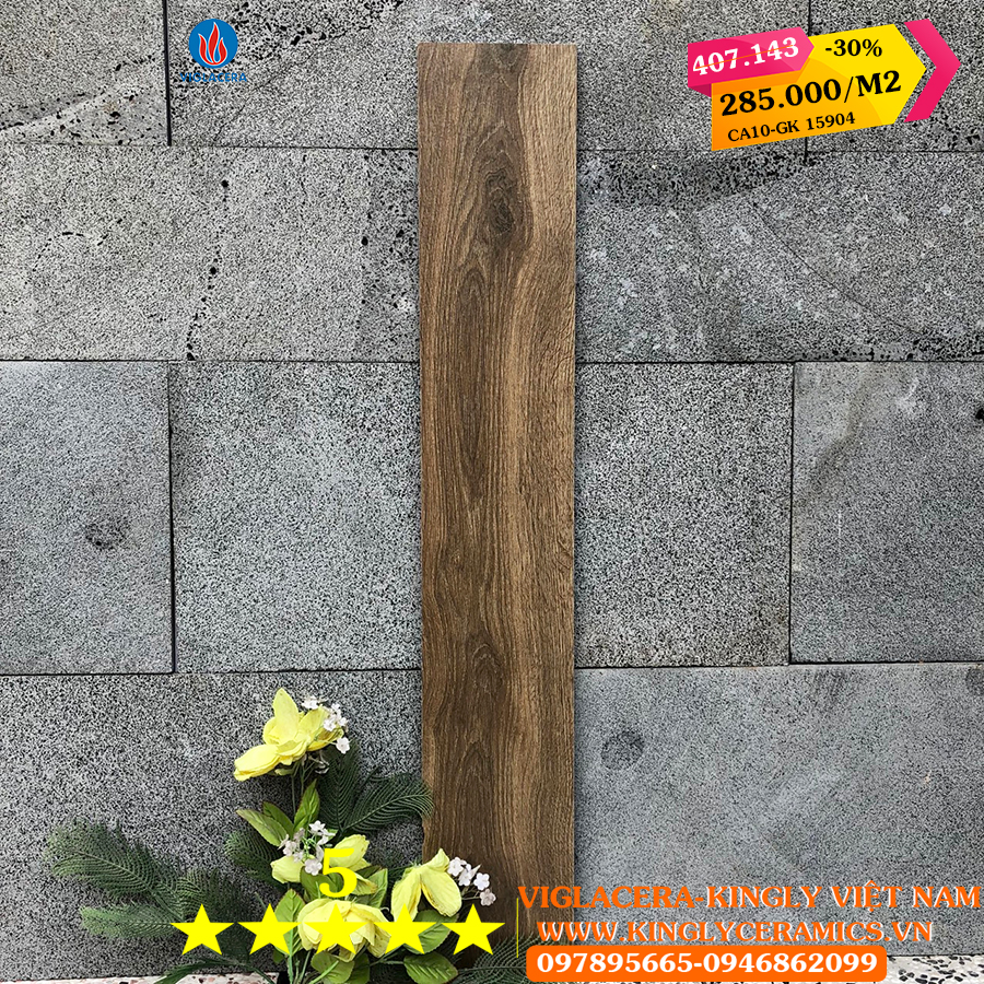 Gạch giả gỗ Viglacera 15x90 MDC CA10 GK15904